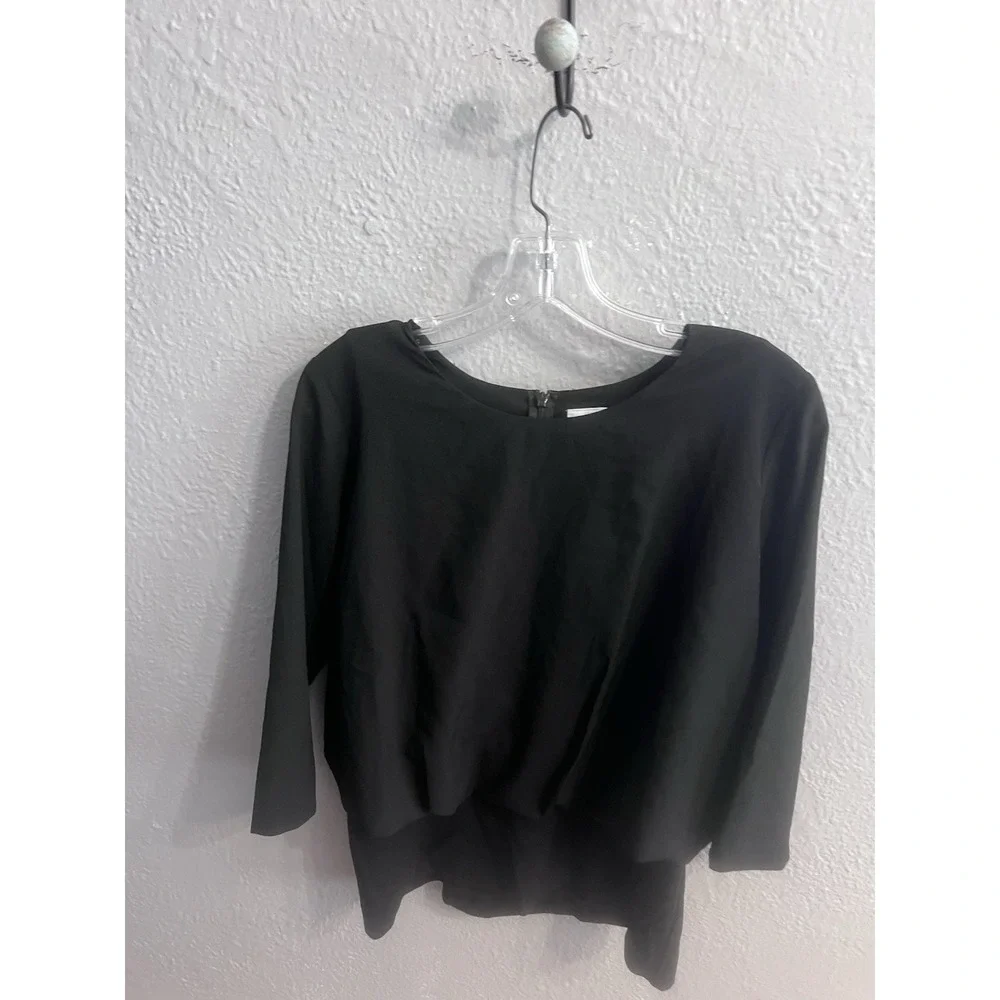 Cabi Women Blouse  Black Size Small‎ 3/4 Sleeve